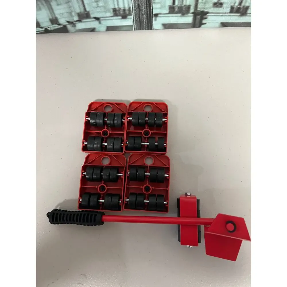 5Pcs Furniture Moving Kit with Lifting Bar & Sliders